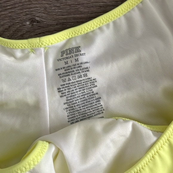 PINK Victoria's Secret Yellow Cheeky Bikini medium - Picture 2 of 3
